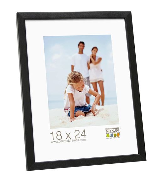 Deknudt Frames S41JL2 Cadre Photo Bois Fin Noir 21 x 29.7 cm