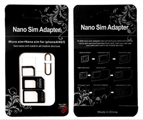 Adaptateur de carte SIM 3 en 1 pour SAMSUNG Galaxy S6 Smartphone Micro-SIM Nano-SIM Universel