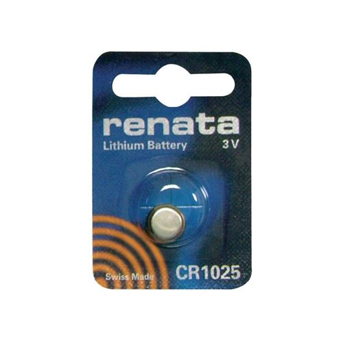 Pile bouton CR1025 lithium 3V Renata