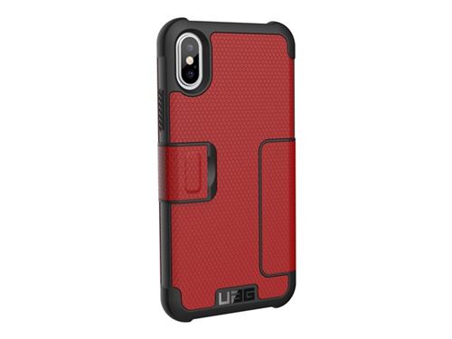 UAG Rugged Case for iPhone Xs / X [5.8-inch screen] - Magma Metropolis - Flip cover voor mobiele telefoon - robuust - magma - voor Apple iPhone X, XS