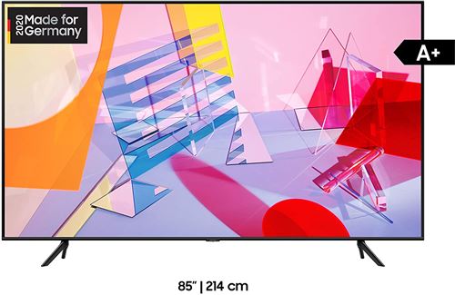 Samsung GQ85Q60TGU 2,16 m (85) 4K Ultra HD Smart TV WiFi Noir GQ85Q60TGU, 2,16 m (85), 3840 x 2160 Pixels, QLED, Smart TV, WiFi, Noir