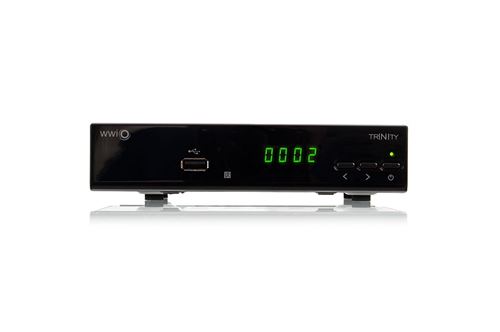 wwio Trinity Basic Récepteur satellite DVB-S2, lecteur multimédia, texte EPG, vidéo, Péritel, HDMI (Noir)