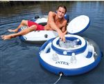 Glacière gonflable Intex River Fun Blanc et Bleu