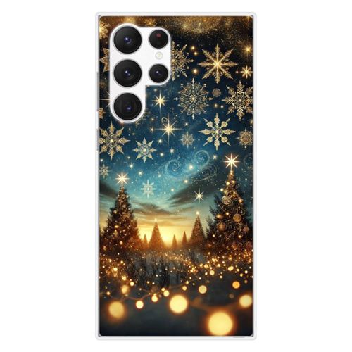 Coque en silicone imprimée compatible Samsung Galaxy S23 Ultra NO Magie de Noël