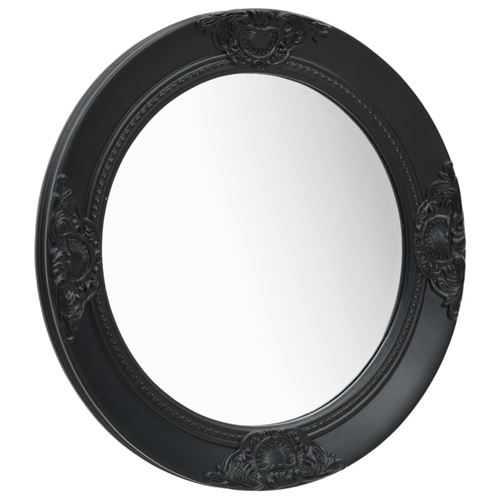 vidaXL Miroir mural style baroque 50 cm Noir