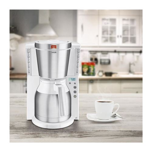 Cafetière Melitta Look IV Timer 1011-15 1000 W Blanche