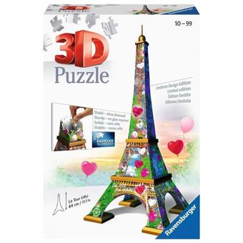 Puzzle 3d 39 pieces - tour eiffel, puzzle