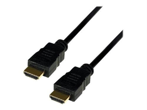 Cable vidéo Câble HDMI 1080P haute vitesse 3D avec Ethernet mâle / mâle - 1m