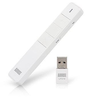 Télécommande PowerPoint Avec Pointeur Laser Rouge - Sans Fil USB 2.4 GHz, Portée 30 M - Plug & Play, Compatible Windows, Mac, Linux - Pour Conférences, Enseignement