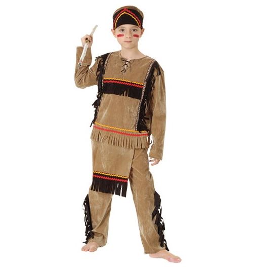Déguisement indien enfant 4-6 ans (lance non incluse)