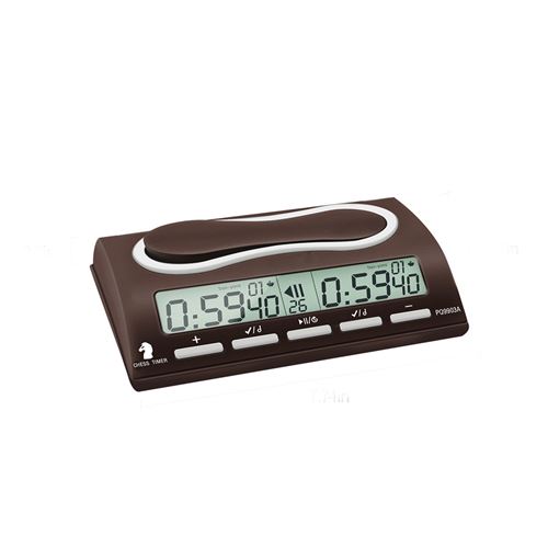 JGmotorfi Minuteur échec numérique, horloge de jeu, chronomètre pour échecs, grand écran, facile à lire, fonctionnement efficace