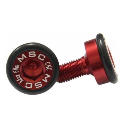 Msc Manivelles Msc Square Bottom Bracket Bolt Alu7075t6 2 Units M8 x 15 mm
