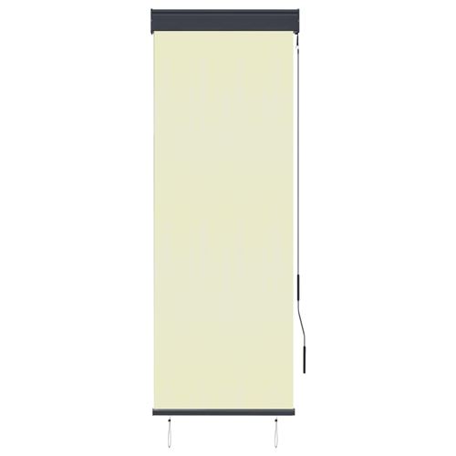 Vidaxl - Store roulant d'ext&eacute;rieur 60 x 250 cm Cr&egrave;me Cream