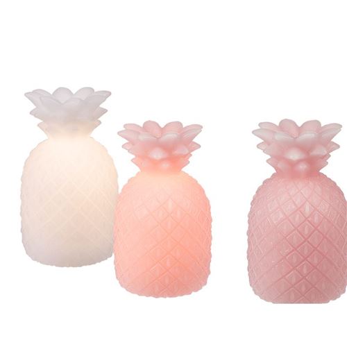 ananas lumineux en cire 13 cm