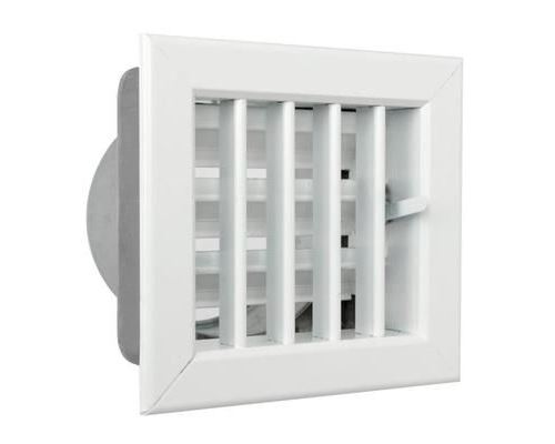 La Ventilazione La ventilation -y Grille encastrable pour cheminées, aluminium laqué blanc, 140 x 130 mm - GCSIB1413080