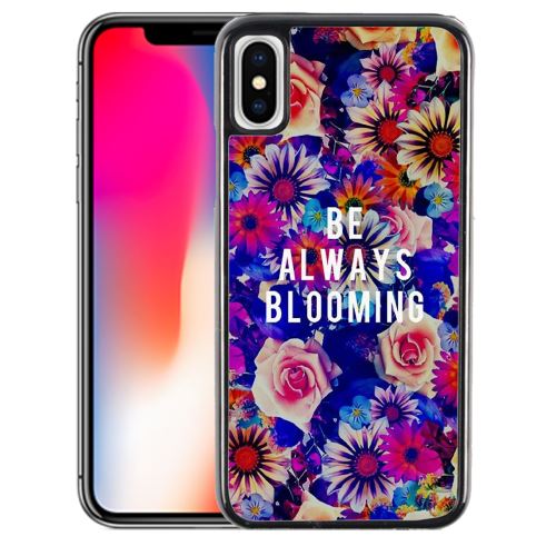 Coque pour iPhone XS be always blooming