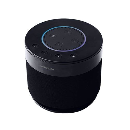 Swiss Tone dotbox 1 Echo Dot Logiciel Haut-Parleur Noir
