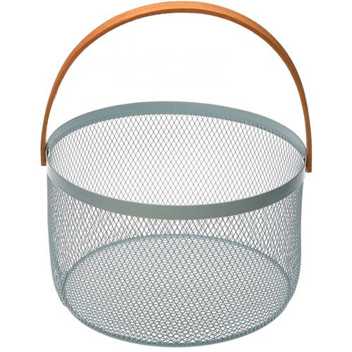 Versa - Corbeille à fruits en métal et rotin 25 cm