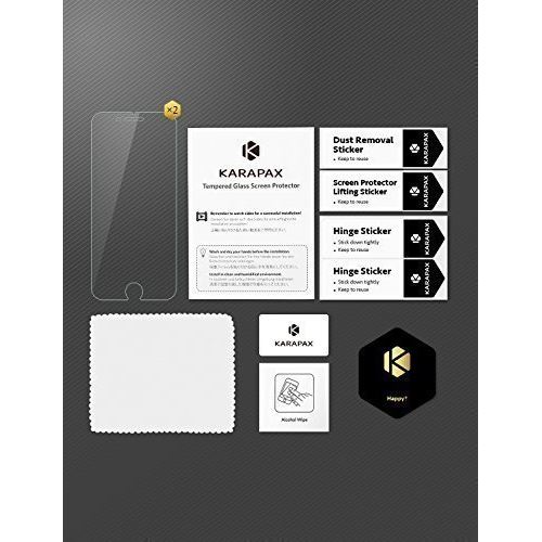 Anker [Pack de 2] Film Protection d'écran en Verre trempé pour iPhone 8, iPhone 7 KARAPAX GlassGuard - Film Protecteur d'écran avec Technologie DoubleDefense
