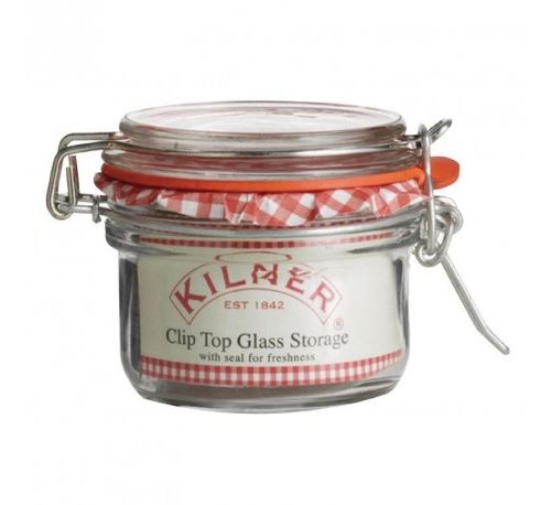 Bocal à conserves en verre avec clip - Kilner 125 ml - Verre12,5 cl