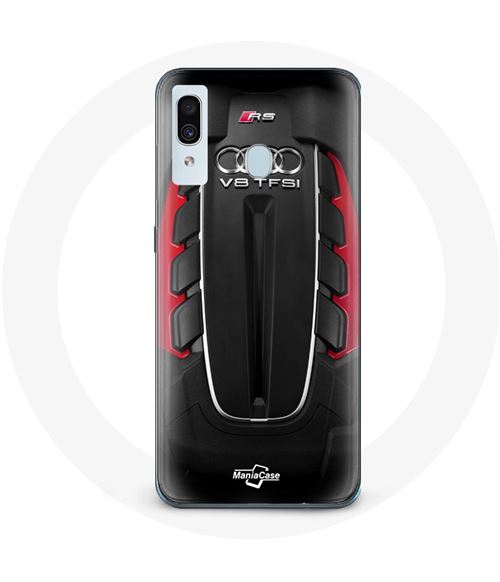 Coque pour samsung galaxy A30 Audi RS Logo rouge Maniacase