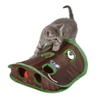 3 Sur Tente Cloche Pour Chat Avec Tunnel A 9 Trous Jouets Et Vetements Pour Chat Achat Prix Fnac