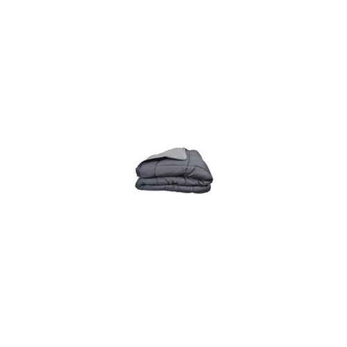 Couette Chaude Microfibre 400 Gr/m2 Calgary Acier + Argent 140x200cm