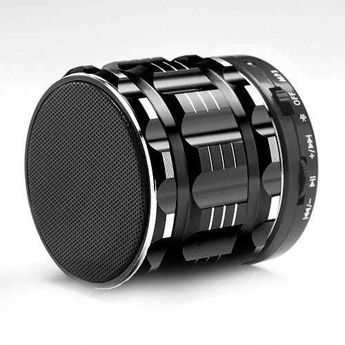 Mini Enceinte Bluetooth Portable Smartphone Carte Micro SD Kit Mains Libres Noir - YONIS