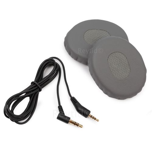 Bose QuietComfort 3 QC3 Audio Cable & Coussinet Kit - iPhone Android - Gris