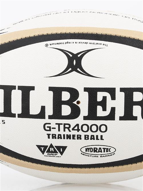 Ballon de rugby Gilbert Ballon g-tr4000 top 14 Blanc Taille : 5