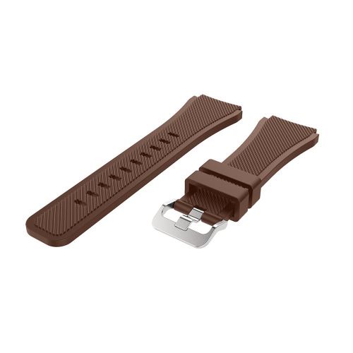 Bracelet en silicone pour SAMSUNG galaxy Watch 46mm/Gear S3 - Brun