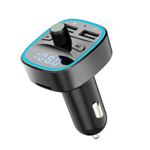 Non Communiqué Noir Transmetteur Fm Bluetooth Aucune U-Disk Play Avec Affichage Led