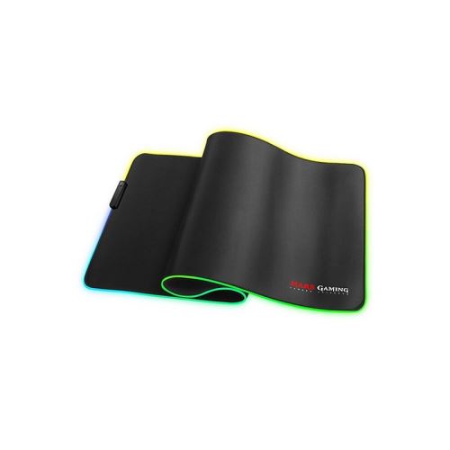 Tapis Gaming avec Eclairage LED Mars Gaming MMPRGB RGB LED Noir (90 X 35 cm)
