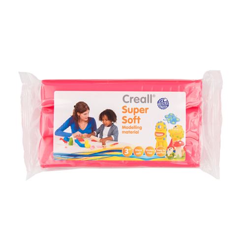 Argile à modeler super douce rose rose 500 grammes