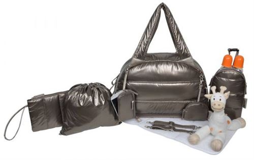 Sac à langer doudoune métalique