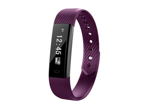Bracelet connecté sport - Edition Fitness - Violet