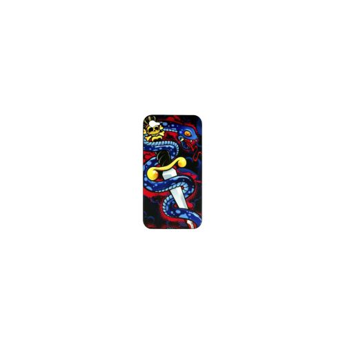 Coque de protection serpent bleu iPhone 4/4S