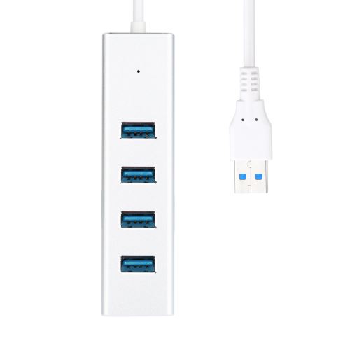 USB 3.0 4 ports multi HUB Splitter Aluminium Adaptateur haute vitesse pour PC portable Mac Pealer115