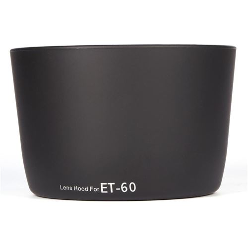 Acouto ET60 Pare-soleil professionnel de remplacement pour F / 4-5.6 75-300mm f / 4-5.6 USM Noir