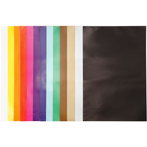 Creotime Papier glacé 100 pièces 32 x 38 cm multicolore