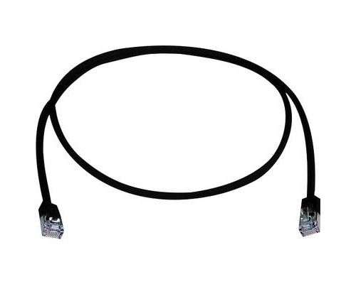Telegärtner L00000A0310 RJ45 Câble réseau, câble patch CAT 5e F/UTP 25.00 cm noir ignifuge, sans halogène