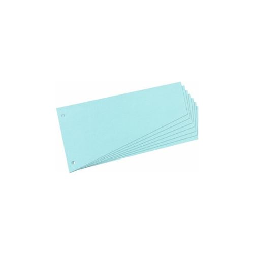 herlitz Intercalaires, trapézoidal, carte lustrée, bleu