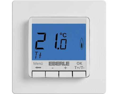 Eberle 527 8153 55 100 FITNP-3R Indoor Thermostat Flush Mount, Ene...