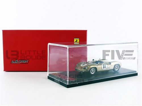 Voiture Miniature de Collection LOOKSMART 1-43 - FERRARI 275P - Sebring 1965 - Brown - LSRC094