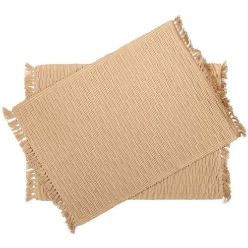 Penguin Home® 100% Coton Sets de Table 6-Pièce Set, Beige