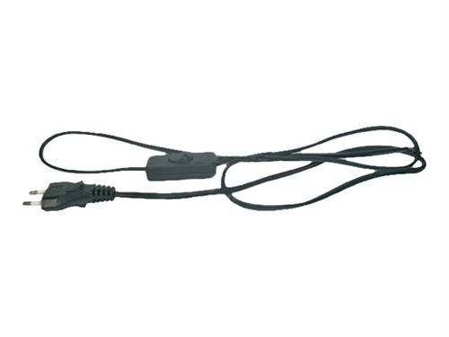 EMOS Flexo - Câble d'alimentation - fil dénudé pour bipolaire (M) - 2 m - noir
