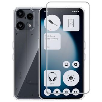 Coque Nothing Phone 3a Silicone Souple Transparent - Français