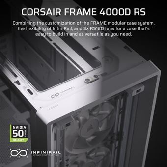 Boîtier PC - FRAME 4000D RS - Moyen-tour - Blanc - CC-9011313-WW