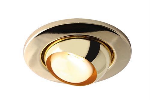 Downlight à boule oculaire Knightsbridge en laiton, 240V 80W