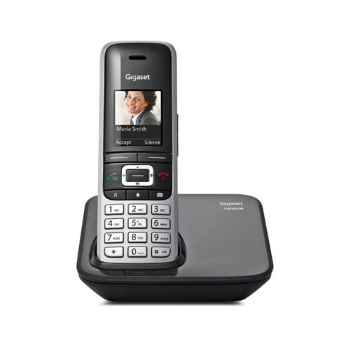 Non Communiqué Argent Gigaset Premium 100 - Téléphone Sans Fil Avec Id D'appelant - Eco Dectgap - Noir